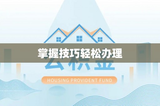 西陵掌握技巧轻松办理